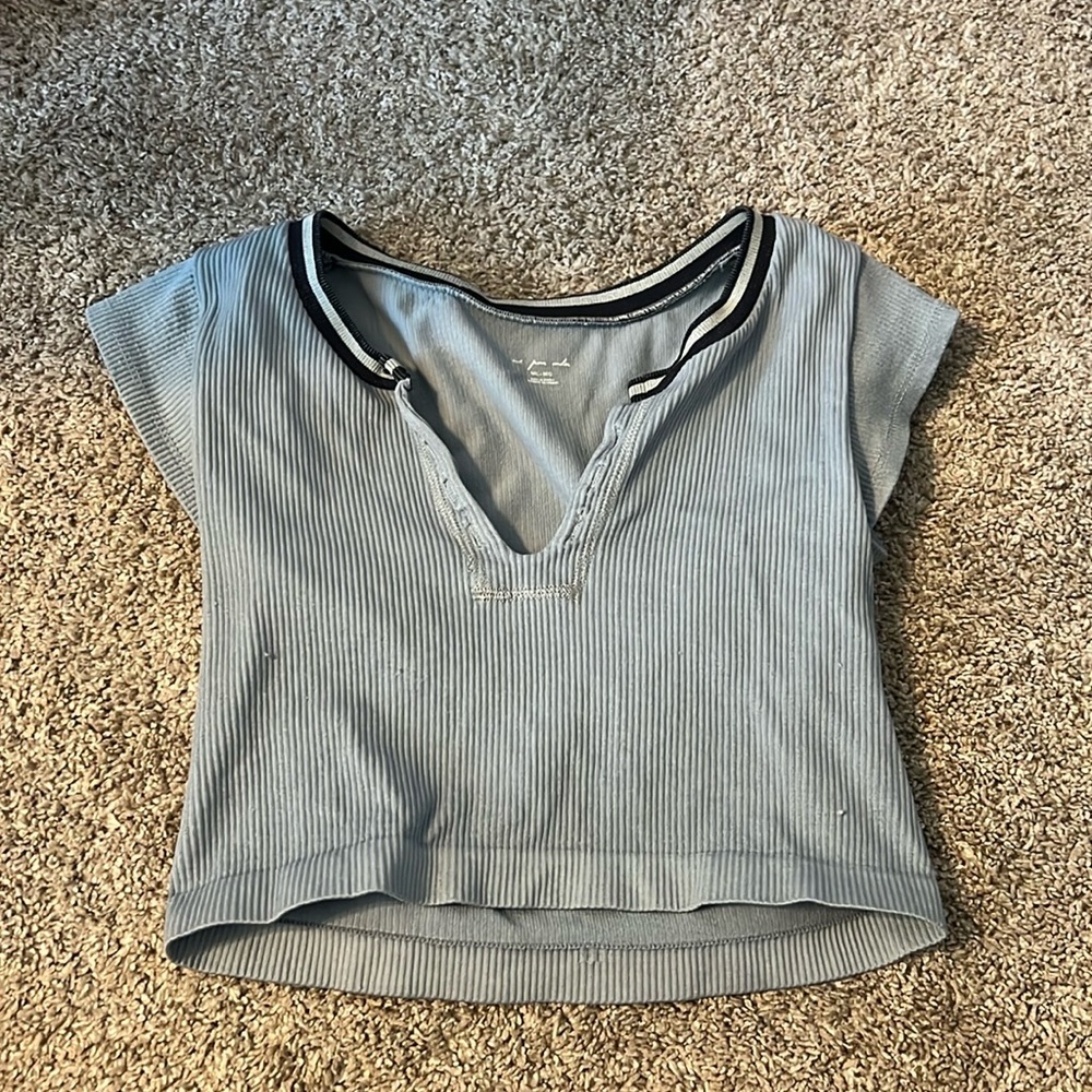 Out from under cropped top